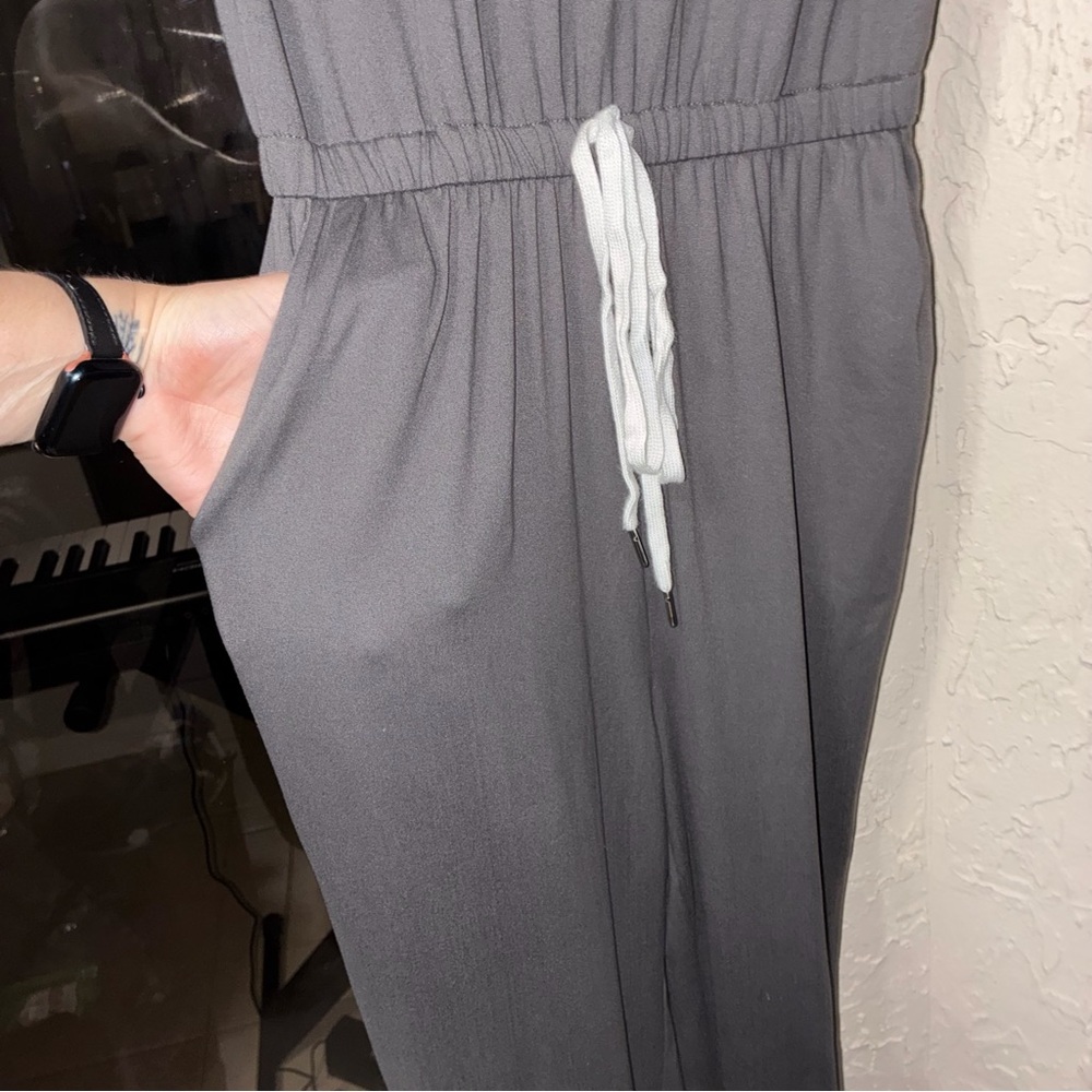 SHEIN Gray Sleeveless Drawstring Jumpsuit - Picture 5 of 6